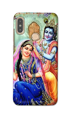 Image of PRINTFIDAA Printed Hard Back Cover Case for Mi Redmi Note 5 Pro Back Cover (Radha Krishna) -1803