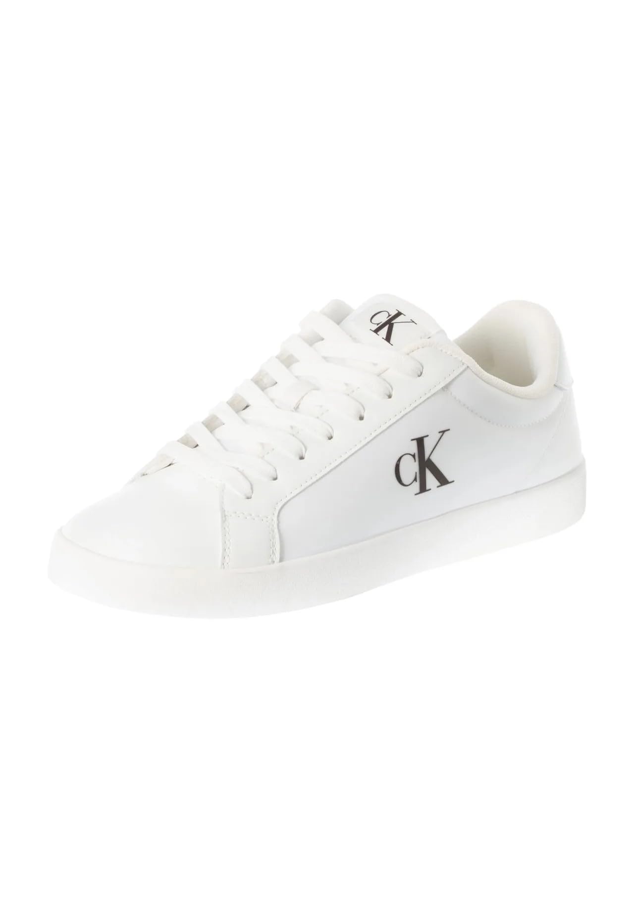 Calvin Klein Women’s Low Top Cupsole Trainers, White (Triple Bright White), 3