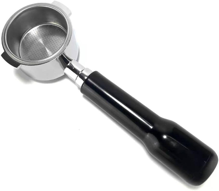 51mm Coffee Portafilter, Portafilter, 2 Ears Stainless Steel Espresso Portafilter, Bottomless Espresso Filter Handle Cafe
