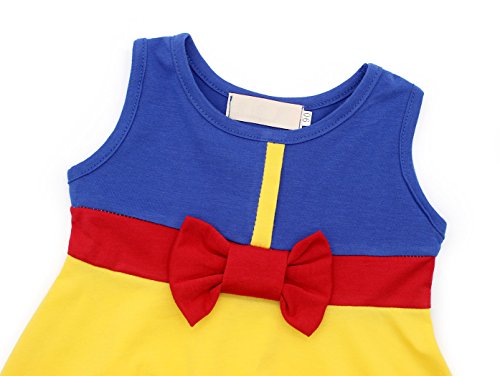 Eledobby Snow White Dress For Little Girls Princess Costume Halloween Dress Up Toddler Birthday Party Fancy Dresses W/Accessories 3-4T #TOP5