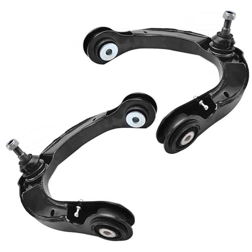 Image of Detroit Axle - 6pc Front End Suspension Kit for 16-20 Dodge Durango Grand Cherokee, 2 Upper Control Arms with Ball Joint 2 Outer Tie Rods 2 Sway Bars 2016 2017 2018 2019 2020 Replacement