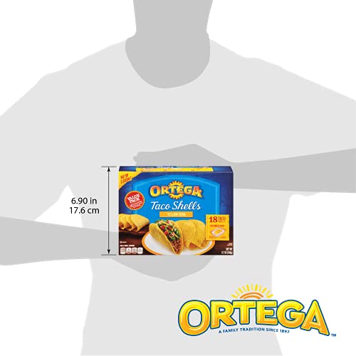 Ortega Taco Shells, Yellow Corn, 18 Ct #TOP2