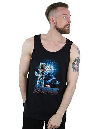 Image of Marvel Men's Avengers Endgame Rocket Team Suit Vest Black XX-Large