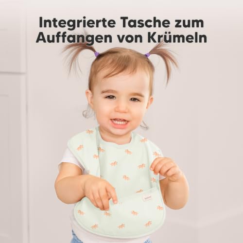3er-Pack Lätzchen Baby Wasserdicht zum Essen mit Auffangschale (Roarsome) – Ansicht 5