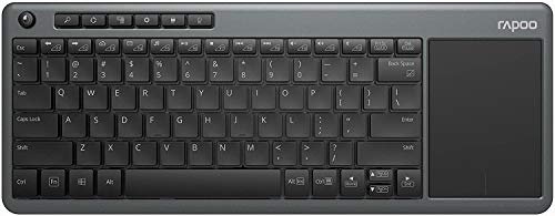 Price comparison product image Rapoo K2600 2.4GHz Wireless Multimedia Keyboard,  Grey