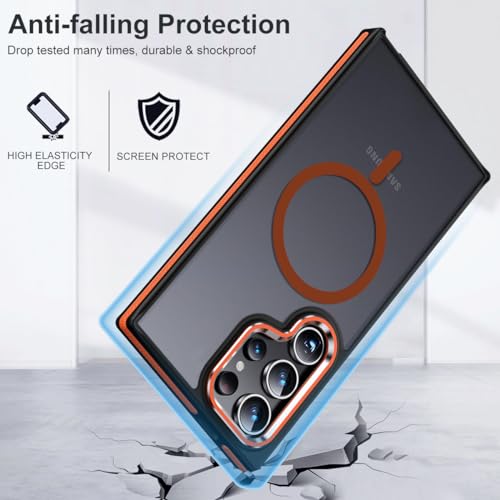 Image of MALEWOLF Magnetic Case for Samsung Galaxy S23 Ultra, Slim Matte Cover