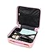 BKNROIHB Modern and Fashionable 4-Piece Hard Luggage Set with 360° Dual Rotating Four-Wheel Design and Password Lock(Pink)