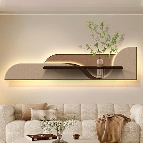 3D Wall Art with Warm LED Lights, Decorative Panel for