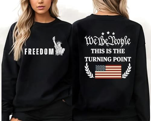 Freedom This Is The Turning Point Sweatshirt This Is The Turning Point America Flag Pullover Hoodie3