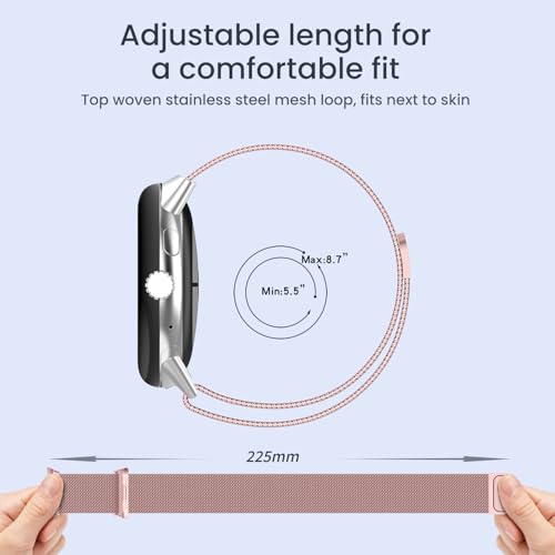 Correa para reloj Google Pixel Watch 4 41mm rosa miniatura 5
