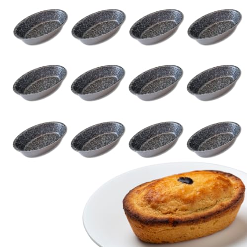 Sunrise Stampi Piccoli Per Pasticciotti Leccesi Mini Formina Piccola Per Pasticciotto Leccese Stampo Pasticciotto Leccese Antiaderente Made In Italy Misura (8 x 6 cm) (12 Pz Piccolo)