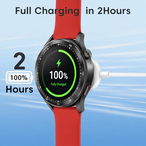 Image of Magnetic USB-C Smart Watch Charger Cable 1M | Fast Wireless Charging Cord | Compatible with Watch Series Ultra 2 /Ultra, 9 /8 /7 /6 /5 /4 /3 /2 /1 & SE /SE2 | 3.3FT - White