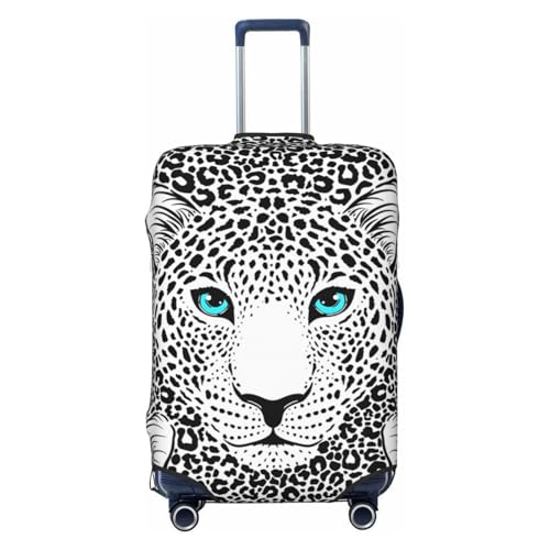 Travel Luggage Cover Spandex Suitcase Protector Bag,Beautiful Leopard Dust-Proof Fits 18-32 Inch Luggage, Suitcase Sleeve For Kid And Adult,Medium