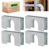 UPVONT Stud Shoes for 2X Studs, 16-Gauge Galvanized, 6.25' Height, 1.5' Width, Fits Up to 2 3/8' OD Pipes - Thicker, Higher, IBC/IRC Code Compliant, Extra Durable (1.5' x 6.25' - 4 PCS)