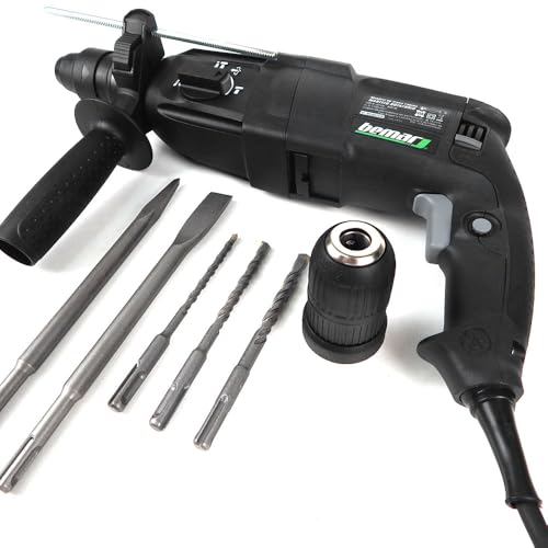 Martelete Rotativo Rompedor 800w 10 Pçs Furadeira De Impacto BEMARTEC MC-800