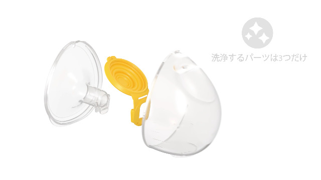 メデラ スイング・マキシ電動さく乳器(ダブルポンプ) ホワイト・イエロー