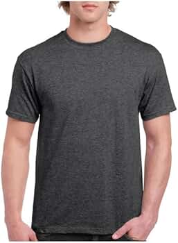 Gildan, Blank Heavy Cotton Tee Unisex, (G5000). Dark Heather