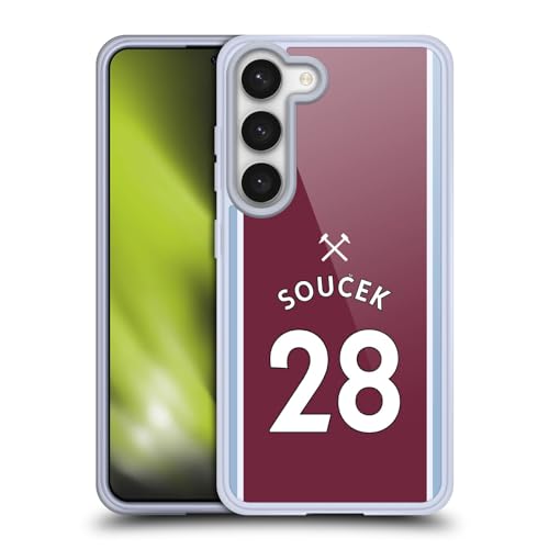Funda de gel para Samsung S23 que evita arañazos con diseño West Ham United