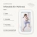 COMMOUDS Portable Toddler Travel Bed with Safety Bumpers, Inflatable Kids Air Mattress with Electric Pump, Baby Blow up Mattress, for Grandma's Home Camping Vacation