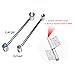 CCNPCS 2pcs Door Hinge Adjustment Tool,Hinges Gap Adjusting Wrench,Heavy-Duty Door Hinge Adjustment Tool,Double-Ended Door Hinge Repair Wrench for Fire Doors, Security Doors, Cleanroom Doors