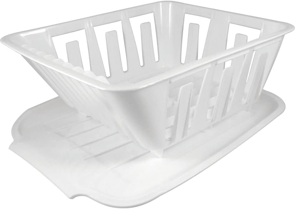 OP Products 77001 White Dish Drainer