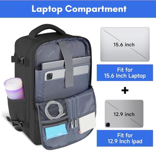 Taygeer Travel Laptop Backpack for Men, Airplane Approved Travel Backpack — view 4