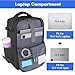 Taygeer Travel Laptop Backpack for Men Women, Airplane Approved Travel Backpack Suitcase with Water Bottle Pocket, Lightweight College 35l Luggage Bag 15.6inch Laptop Mochila Gifts for Business,Black
