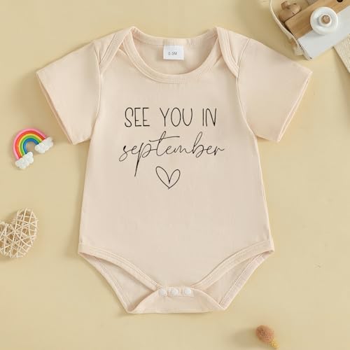 Image of woshilaocai Baby Announcement Bodysuit Pregnancy Reveal for Family | Pregnancy Reveal Ideas&New Baby Surprise for Grandparents, Husband, Aunt, Uncle, Gender Natural Romper, Funny Announcement