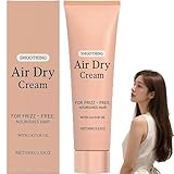 Air Dry Cream, crema hidratante para alisar el cabello a largo plazo, fortalece el cabello, mejora la textura natural, suaviza, agarre ligero, potenciador de rizos para mujeres y hombres. (1 unidad)