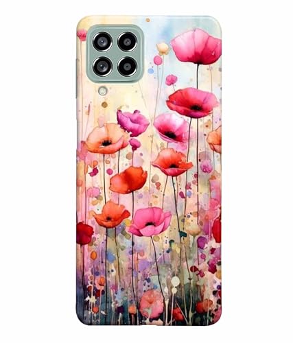 Image of Printed Hard Back Case Cover & Compatible for Samsung Galaxy M53 5G / M536Bzneinu, Samsung M53 5G | Vintage Flower Art (Multicolor) - D1183