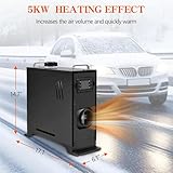 Jacgood 12V 5KW-8KW All In One Diesel Air Heater, With Remote Control LCD Monitor Low Noise Fast Heating Parking Heater, For Car Trucks Boat Bus RV and Trailer (Black) - Image 7