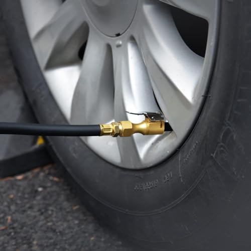 MACHSWON 3 Pcs Air Chuck Heavy Duty Closed Flow Tire Chuck with 1/4" FNPT for Tire Inflator Gauge Compressor Accessories - Image 2