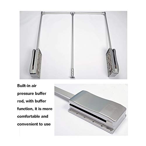 Support de rangement de levage de garde-robe réglable en aluminium robuste - 4