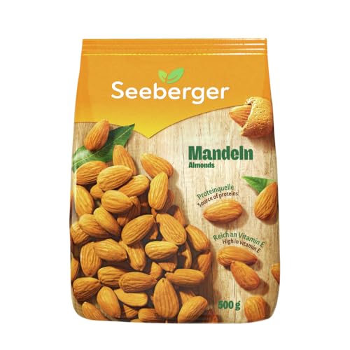 Seeberger Mandeln, Große, knackige Mandelkerne, ohne Zusätze (1 x 500 g)