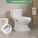 Baby Potty Training Toilet, Realistic Potty Training Toilet, Toddler Potty with Soft Seat, Removable Pot, Realistic Flushing Sound, Storage Tank, Toilet Paper Holder for Baby Ages 18 Months+