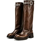 KIKIVIVI Knee High Riding Boots for Women Platform...