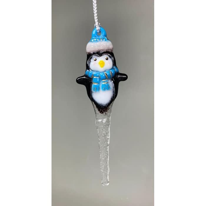 Glass Fusing Mold Penguin Icicle 8.5