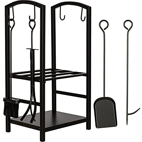 STILISTA® Kaminholzständer 73 x 40 x 30 cm, 2 Ablagen, inklusive...