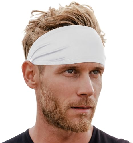 Image of Tough Headwear Tough Outfitters Headband for Men - Mens Headbands - Working Out Sports Performance Head Bands - Athletic Cycling Running Sweat Band, Football Headbands - Sweat Bands Men /Women