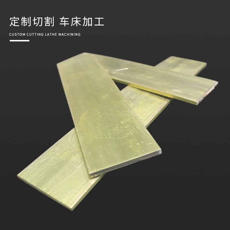 Konsilsa Brass Flat Bar, Brass Square bar Block Brass Plate (Color : Brass, Size : 3 * 20 * 500mm)