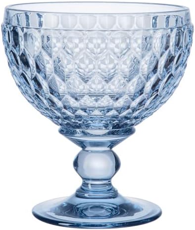 Villeroy & Boch Boston col Bowl, Extravagant, Elegant Sparkling Wine and Champagne, Crystal Glass, Blue, 400 ml