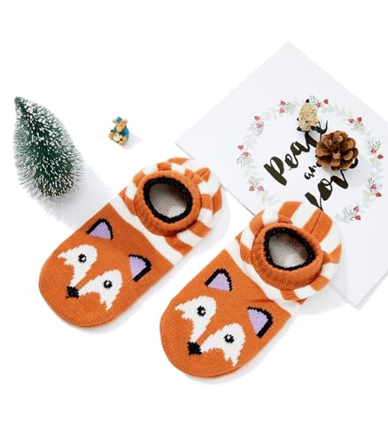 Image of American Trends Slipper Socks for Women Non Slip Christmas Socks Comfy Warm Winter Grippy Socks with Grippers