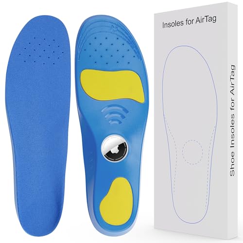 LandForce for AirTag Hidden Holder Insole Compatible with Apple AirTag Tracking Device Insert Case for Kids Adults and Elderly Secure Fit for Sneakers & Daily Shoes Soft Inserts for Shoes(175-190mm)