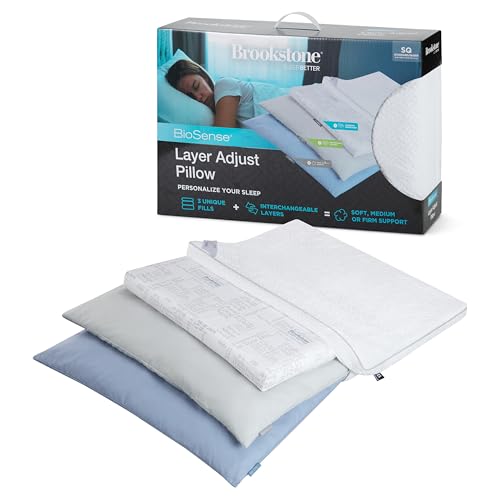 Brookstone Layer Adjustable L-Shaped Pillow