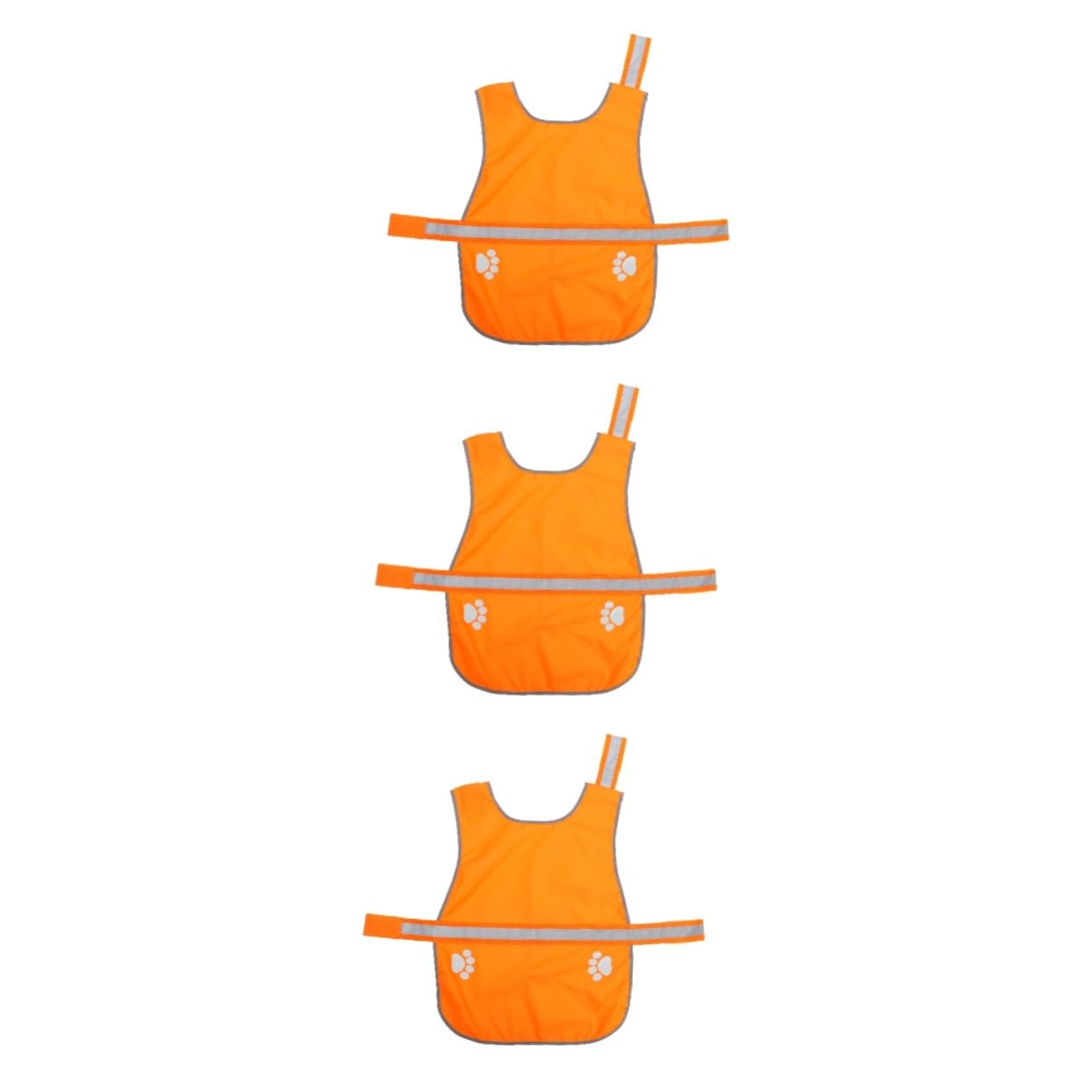 FRCOLOR 3stücke Hundeweste Mit Reflektierenden Elementen Fluoreszierende Anpassbare Hundeweste Für Outdoor-aktivitäten Sichtbarkeit Und Für Kleine Hunde Wasserdichtes Oxford-Material