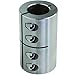 Climax Part MISCC-35-35-S T303 Stainless Steel Clamping Coupling, 35 millimeters X 35 millimeters bore, 67 millimeters OD, 95 millimeters Length, M 8 x 25 Clamp Screw