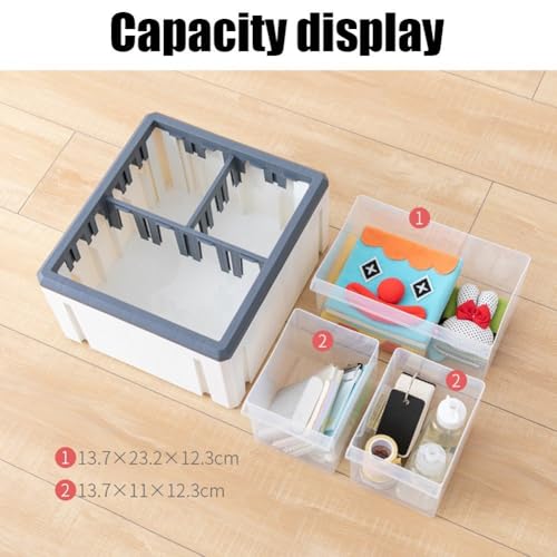 Boîte de rangement de blocs de construction en plastique empilable