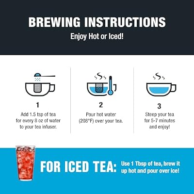 Tiesta Tea - Palm Beach Punch, Mother's Day Loose Leaf, Fruit Punch Herbal Tea, Caffeine-Free Tropical Blend with Apple and Orange, Brews Hot or Iced, 16oz Resealable Bulk Pouch, Up to 200 Cups