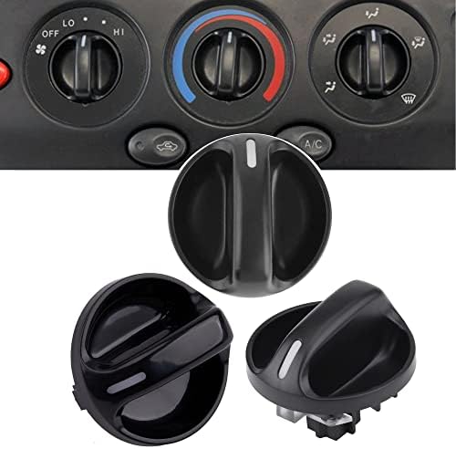 3PCS AC Climate Control Knob Switch Set For Toyota Tacoma 1995-2004 – AUXITO Black