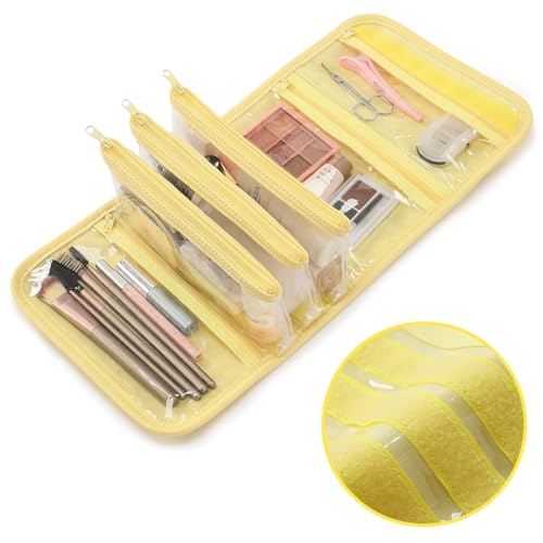 VanFn Cosmetic Bags, Makeup Bag Cosmetic Bag for Women Cosmetic Travel Makeup Bag Large Travel Toiletry Bag for Girls Make Up Bag Brush Bags P.Travel Series3